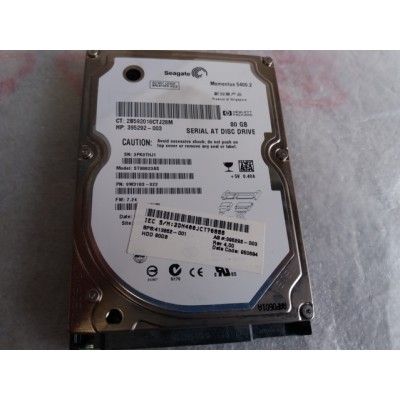 HP COMPAQ NX6310 HARD DISK ID 80GB